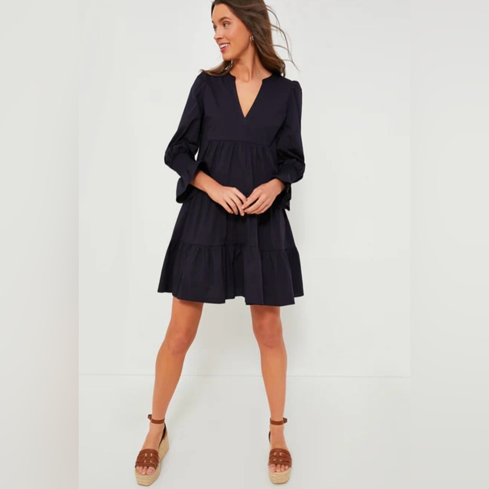 Pomander Place Navy Cotton Poplin Kenzo Dress Size XXL